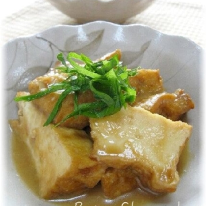 シンプルだけど~厚揚げの味噌煮物